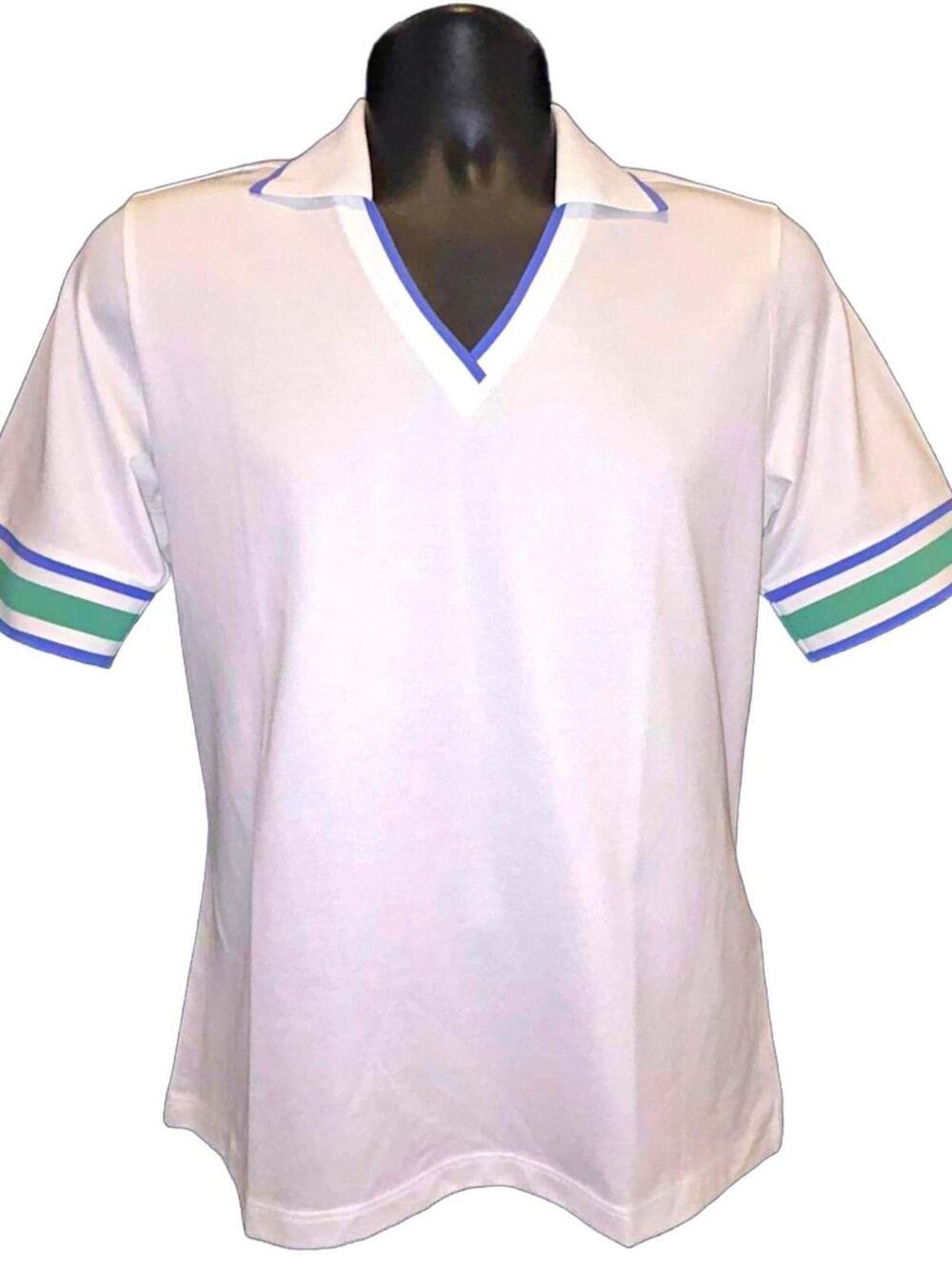 RLX Ralph Lauren Polo Shirt "White/Blue/Green" Women's S | NWT